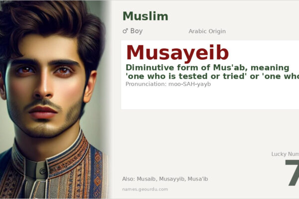Musayeib Name Meaning — Arabic Origin, Boy & Details (2025)