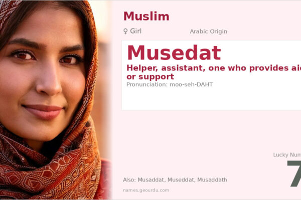 Musedat Name Meaning — Arabic Origin, Girl Name & Details (2025)