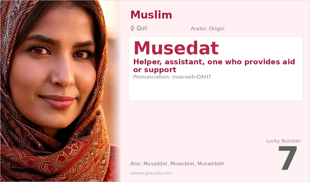 Musedat Name Meaning and Details