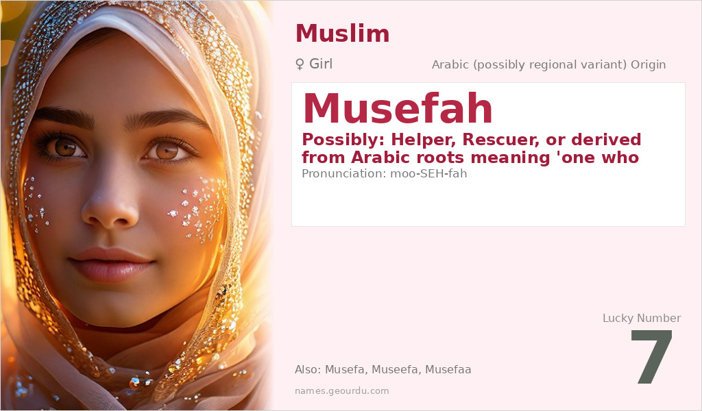 Musefah Name Meaning and Details