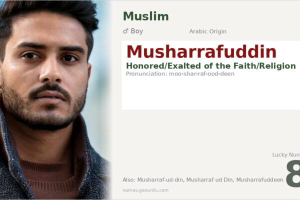 Musharrafuddin Name Meaning — Arabic Origin, Boy & Islamic Details (2025)