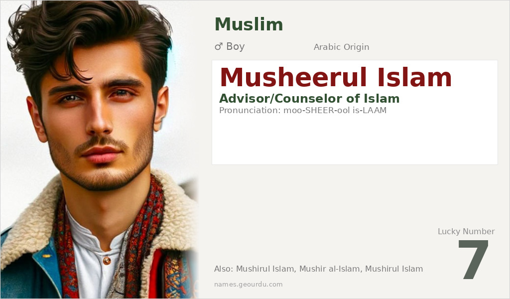 Musheerul Islam Name Meaning and Details