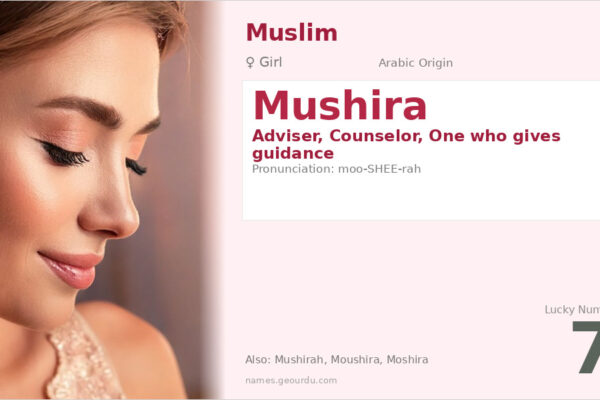 Mushira Name Meaning — Arabic Origin, Girl Name & Details (2025)