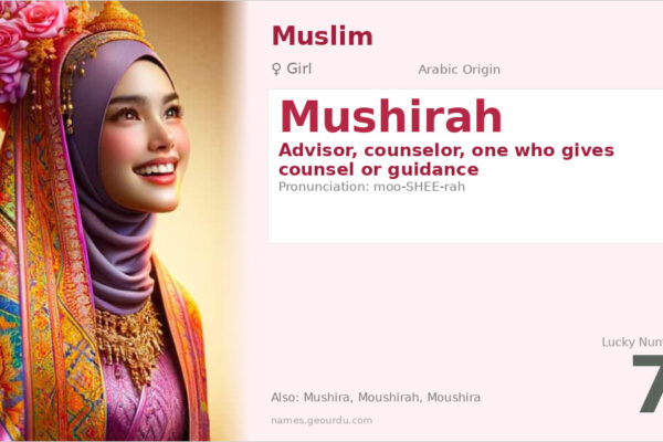 Mushirah Name Meaning — Arabic Origin, Girl Name & Details (2025)