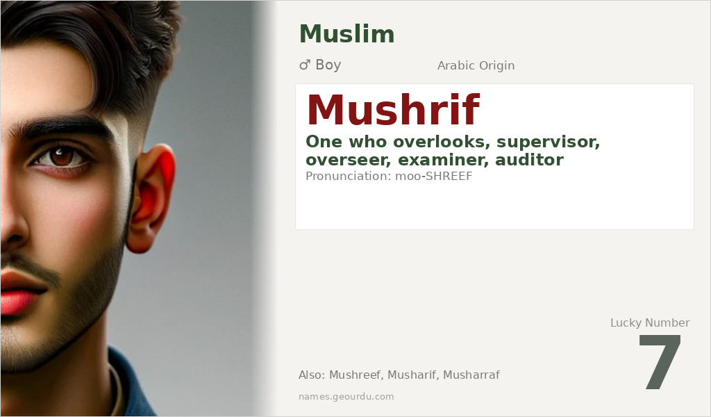 Mushrif Name Meaning and Details