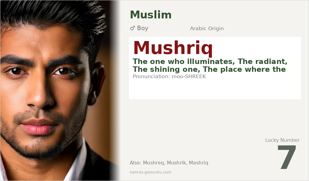 Mushriq Name Meaning and Details