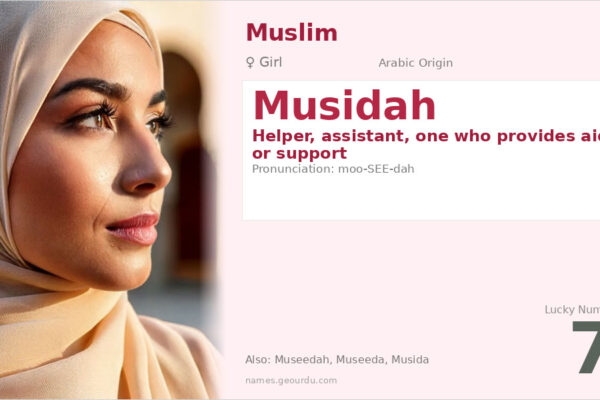 Musidah Name Meaning — Arabic Origin, Girl Name & Details (2025)