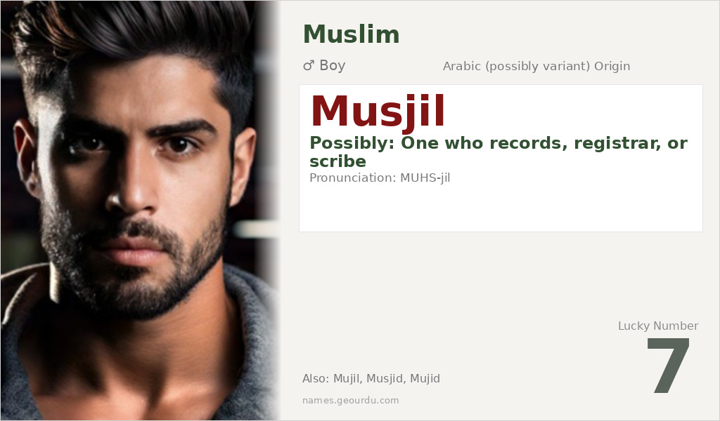 Musjil Name Meaning and Details