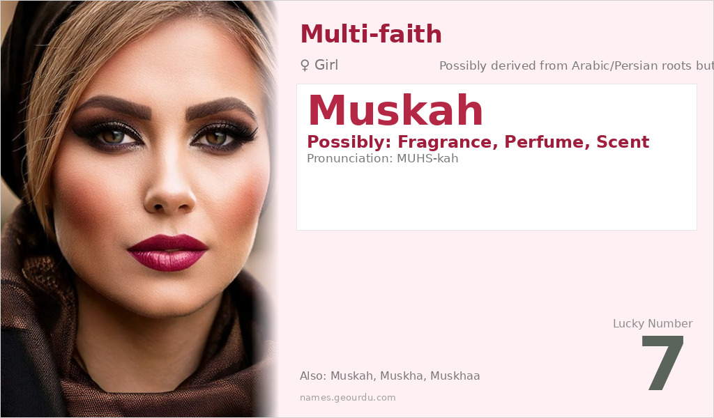 Muskah Name Meaning and Details