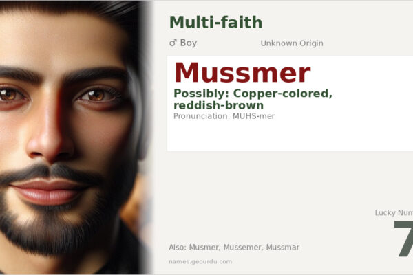 Mussmer Name Meaning — Origin, Gender & Details (2025)