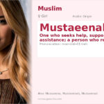 Mustaeenah Name Meaning and Details