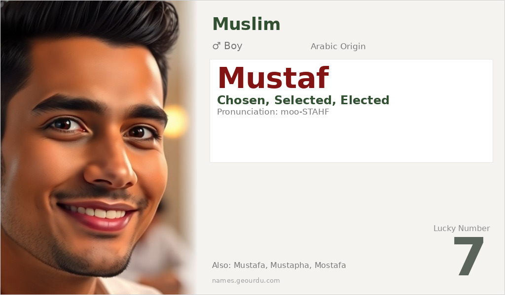 Mustaf Name Meaning and Details