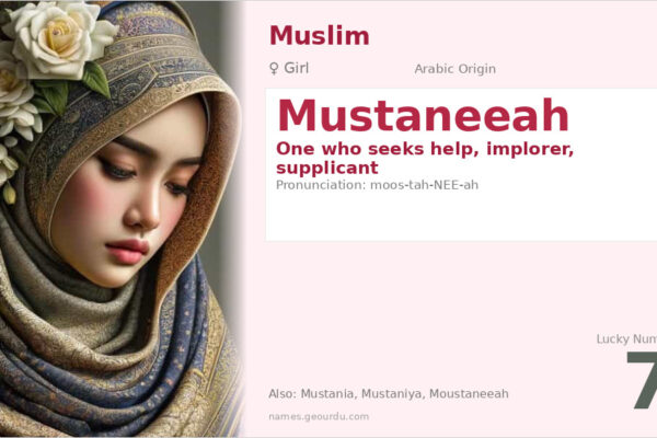 Mustaneeah Name Meaning — Arabic Origin, Girl Name & Details (2025)