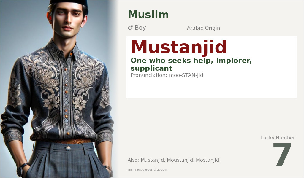 Mustanjid Name Meaning and Details