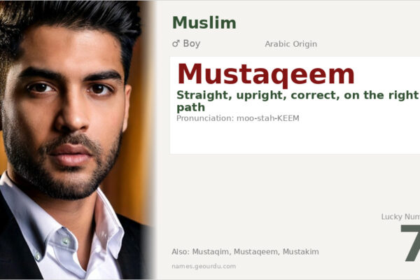 Mustaqeem Name Meaning — Arabic Origin, Boy & Islamic Significance (2025)