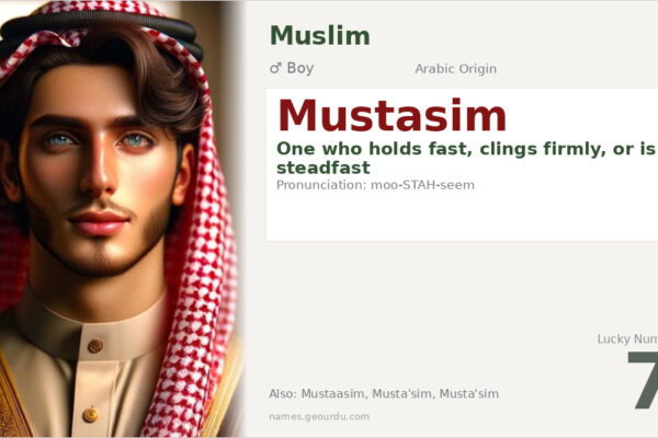 Mustasim Name Meaning — Arabic Origin, Boy Name & Details (2025)