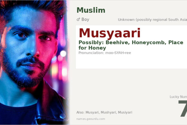 Musyaari Name Meaning — Origin, Gender & Details (2025)