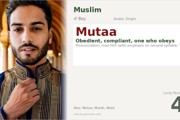 Mutaa Name Meaning — Arabic Origin, Boy Name & Details (2025)
