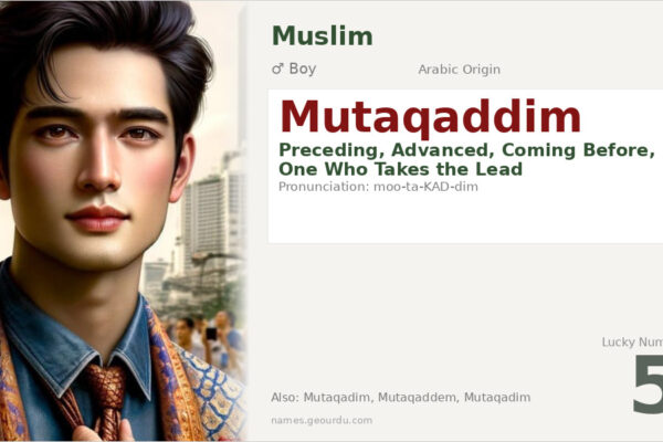 Mutaqaddim Meaning — Arabic Origin, Boy Name & Details (2025)