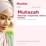 Mutazah Name Meaning and Details