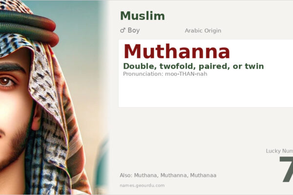 Muthanna Name Meaning — Arabic Origin, Twin Meaning & Details (2025)