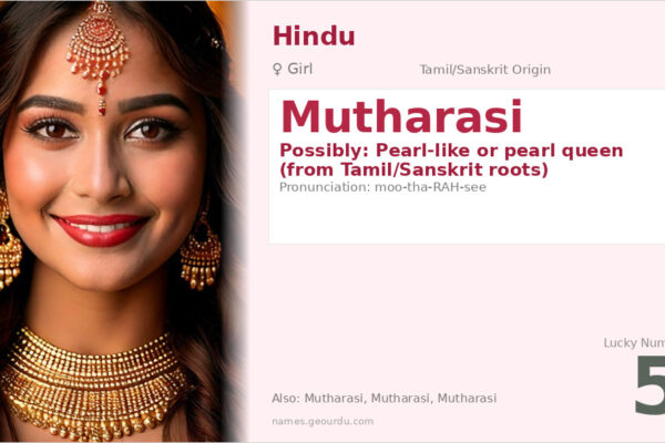 Mutharasi Name Meaning — Tamil/Sanskrit Origin & Details (2025)