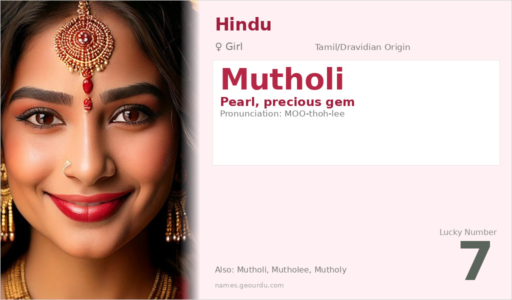 Mutholi Name Meaning and Details