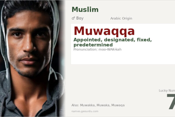 Muwaqqa Name Meaning — Arabic Origin, Boy & Details (2025)