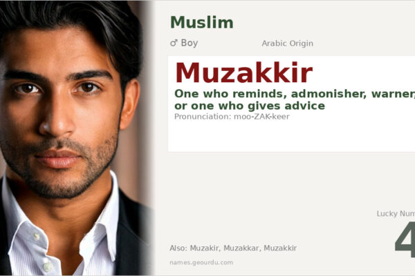 Muzakkir Name Meaning — Arabic Origin, Boy Name & Details (2025)
