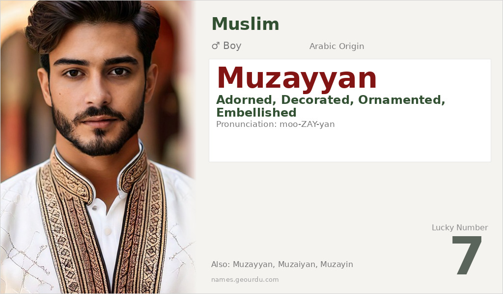 Muzayyan Name Meaning and Details