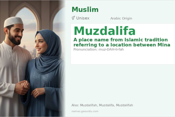Muzdalifa Meaning — Islamic Pilgrimage Site, Not Common Personal Name