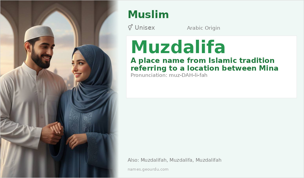 Muzdalifa Name Meaning and Details