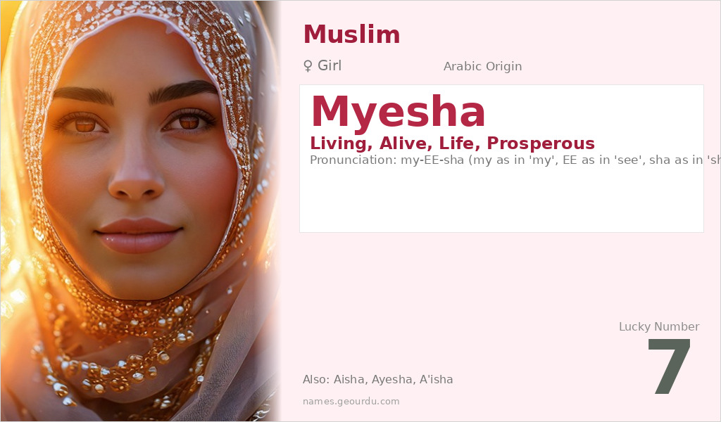 Myesha Name Meaning and Details
