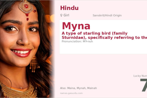 Myna Name Meaning — Hindu Girl Name from Sanskrit (2025)