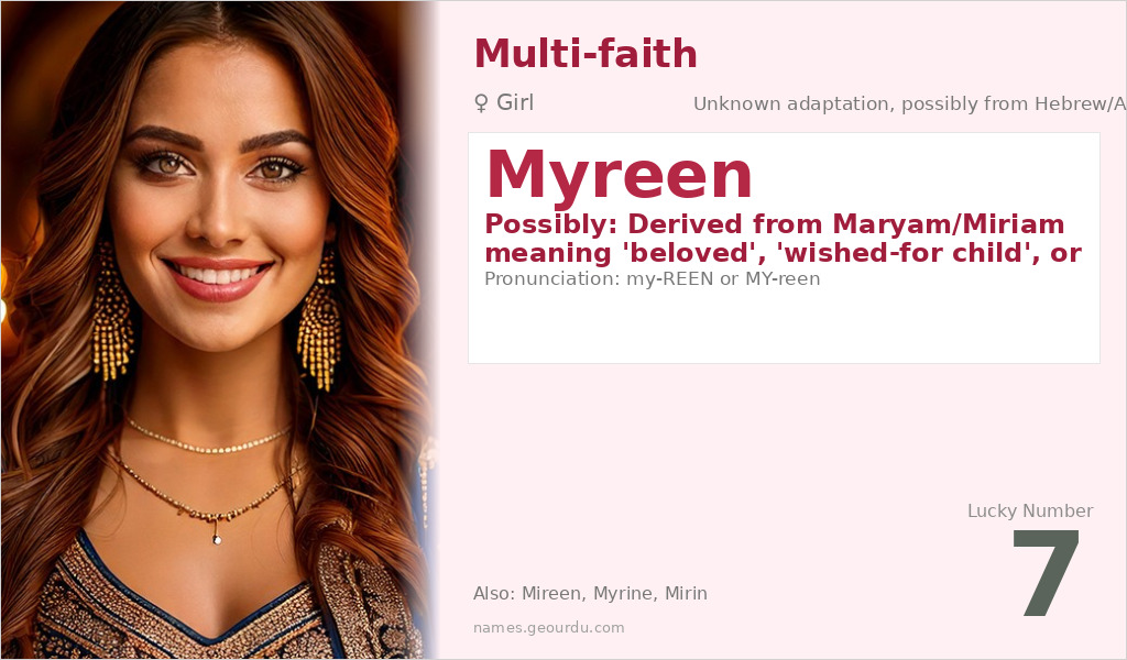 Myreen Name Meaning and Details