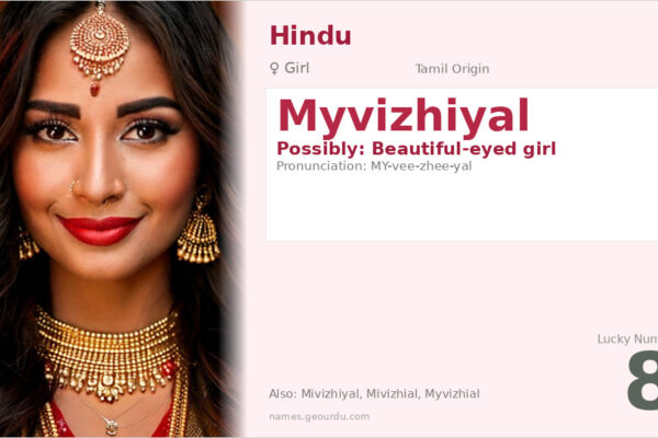 Myvizhiyal Name Meaning — Tamil Origin, Girl Name & Details (2025)