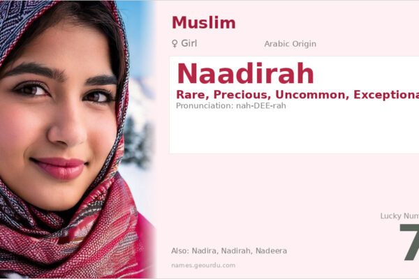 Naadirah Name Meaning — Arabic Origin, Girl Name & Details (2025)
