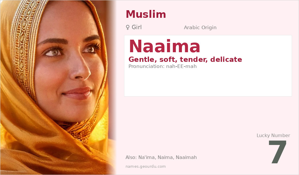 Naaima Name Meaning and Details