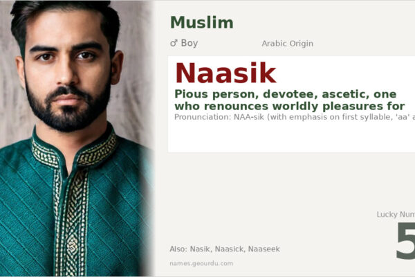 Naasik Name Meaning — Arabic Origin, Boy Name & Spiritual Significance (2025)