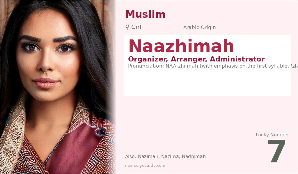 Naazhimah Name Meaning and Details
