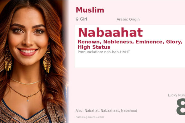 Nabaahat Name Meaning — Arabic Origin, Girl Name & Details (2025)