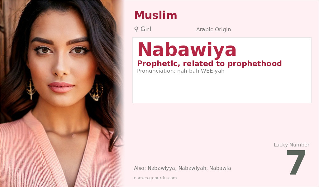 Nabawiya Name Meaning and Details