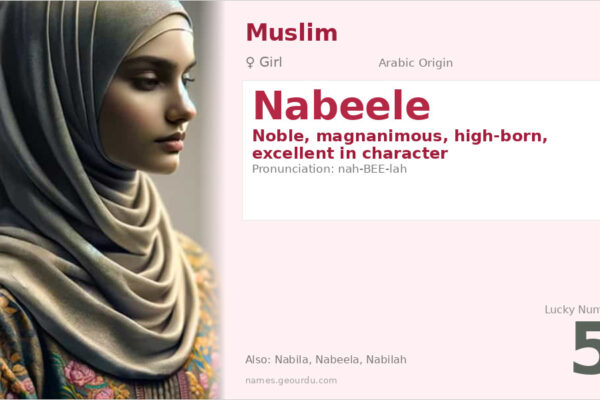 Nabeele Name Meaning — Arabic Origin, Girl Name & Details (2025)