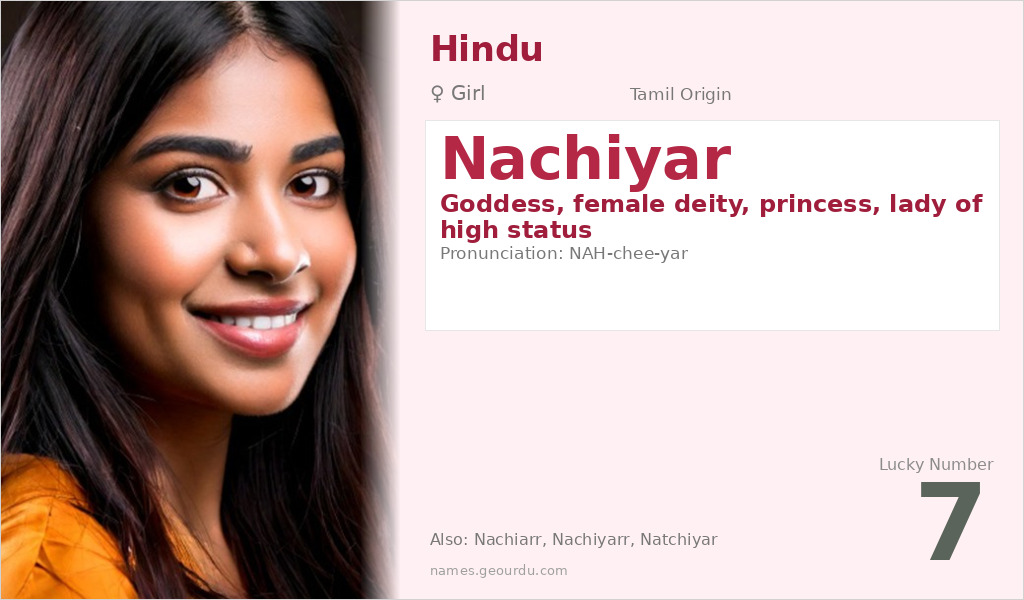 Nachiyar Name Meaning and Details