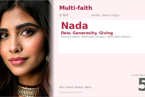 Nada Name Meaning — Arabic & Slavic Origins, Girl Name Details (2025)