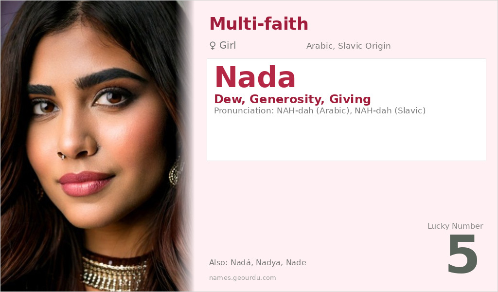 Nada Name Meaning and Details