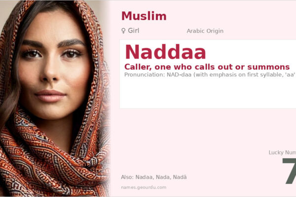 Naddaa Name Meaning — Arabic Origin, Girl Name & Details (2025)