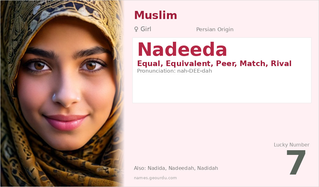 Nadeeda Name Meaning and Details