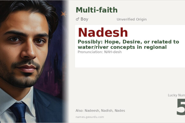 Nadesh Name Meaning — Origin, Gender & Details (2025)