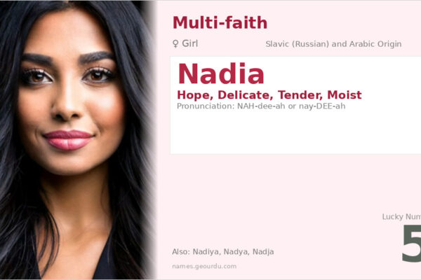 Nadia Name Meaning — Slavic & Arabic Origins, Girl Name Details (2025)